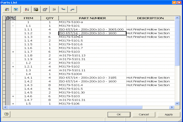 연관 부품 목록 ( Associative Parts List )